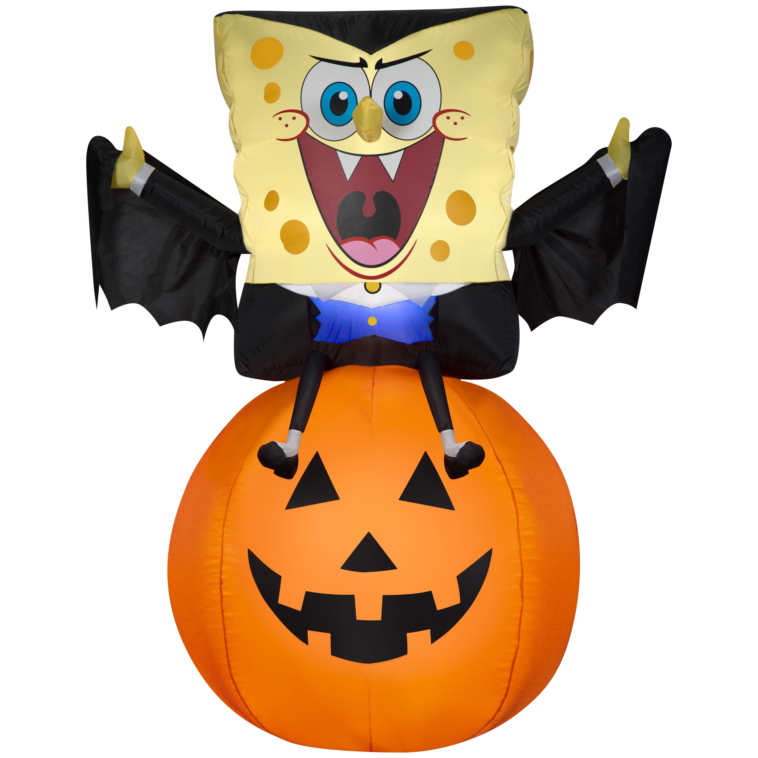 Airblown Inflatables Vampire SpongeBob on a Pumpkin, 4'