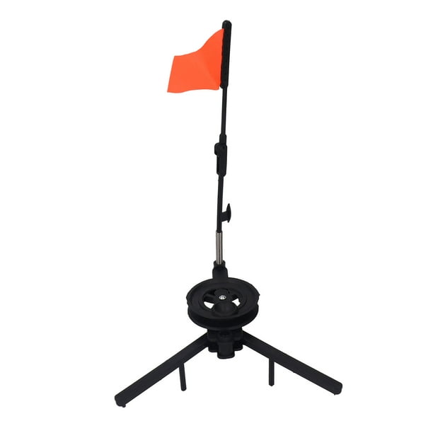 Tip Up Fishing Flag, Bright Warning Winter Ice Fishing Flag Marker  Triangular Structure Easy To Use For River Fishing 