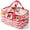 Pink Chevron, variant on Sunveno Large Polyester Nursery Portable Diaper Caddy Organizer for Changing Station