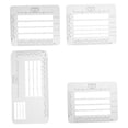 thumbnail image 6 of Amosfun 4Pcs Envelope Stencil Template Set Light Grey PP Material for Letter Addressing with 4 Design Styles, 6 of 8