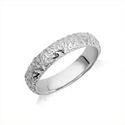 925 Sterling Silver Men's And Women's Irish Celtic Trinity Knot Eternity Wedding Band- Size 13