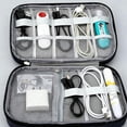 thumbnail image 3 of Bestac Electronics Organizer Case, Cable Storage Pouch for Travel, for Phones, Power Banks, SD Cards, and Chargers (Black), 3 of 4