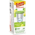 thumbnail image 6 of Glad Small Trash Bags, 4 Gallon, 34 Bags (OdorShield, Drawstring, Sweet Citron & Lime), 6 of 19