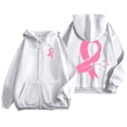 thumbnail image 2 of NinXxx Women's Winter Lined Hoodie Streetwear Sweatshirt Cold Weather White XL, 2 of 7
