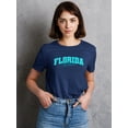 thumbnail image 2 of Retro College Style Florida T-Shirt Women -Image by Shutterstock, Female XX-Large, 2 of 4
