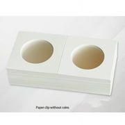 100PCS Square Cardboard Coin Holders Coin Supplies Coin Album Collection Lighthouse Stamp Coin Holder Cover Case Storage