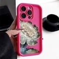 thumbnail image 3 of Funda de teléfono mate con flores para iPhone, funda a prueba de golpes para iPhone 11, 13, 15 Pro, 14, 16 Pro Max, 12, 13, 7, 8 Plus, SE 2020, XR, XS Max, X, 3 of 5