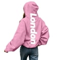 thumbnail image 6 of Shinyii Boys Pullover Hoodie Casual Letter Print Long Sleeve Sweatshirt, Pink, Sizes 2-12, 6 of 7