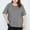 Gray, variant on Pregnant Maternity Breastfeeding Short Sleeve Tops for Women WomensNursing Clothes Solid Color Breastfeeding Blouse Top Oversized Coffee 8XL