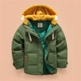 thumbnail image 2 of Eashery Boys Windbreaker Jacket Baby Outerwear Toddler Baby Boys Winter Jacket Fall Winter Clothes Boys Jacket (Army Green,6-7 Years), 2 of 4