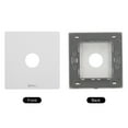 thumbnail image 3 of Grommet Wall Plate PC Decoration Wall Panel with 0.8 Inch Cable Through White, 3 of 4