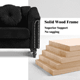thumbnail image 4 of Aukfa Sofa Chair, Flannel Accent Chair with Pillow for Living Room, Black, 4 of 9