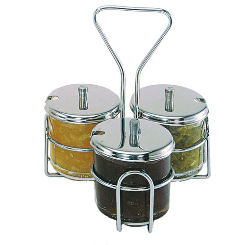 Update International 3 Hole Condiment Jar Holder Caddy ONLY Walmart