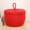 Red, variant on Round Woven Fabric Storage Basket with Lid - Round Storage Basket with Lid Handmake Cotton Rope Woven Basket Cute Storage Organizer for Fruit Snack or Books Toys Storage Bins for Home Decoration
