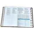 thumbnail image 2 of Nbla, Biblia de Estudio Macarthur, Leathersoft, CafÃ©, Interior a DOS Colores, Con Ãndice, Comfort Print, (Hardcover), 2 of 5