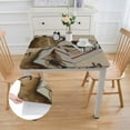 thumbnail image 2 of BANET Square Tablecloth with Prints, Anti-Wrinkle and Table Cloth for Kitchen/Home Decoration white, 2 of 8