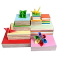 thumbnail image 2 of 100pcs Square Origami Paper Double Sided Coloured Diy Folded Papercraft Tool, 2 of 5
