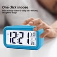 thumbnail image 3 of Rechargeable silent snooze smart luminous electronic alarm clock, made of plastic, 3 of 5