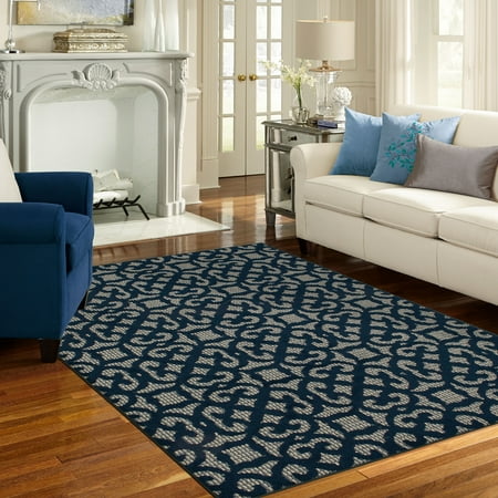 Scroll Dome - Mohawk Home Homestead Scotchgard Decorative Scroll Area Rug (5' x 7')