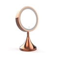 thumbnail image 1 of LED Makeup Mirror 8 Inch Rose Gold HD Vanity Mirror Desktop Adjustable Touch Control Brightness Cosmetic Mirrors For Girl Gift ,Widely Use, 1 of 7