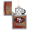 thumbnail image 3 of Zippo NFL San Francisco 49ers Street Chrome Pocket Lighter, 3 of 6