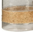 thumbnail image 4 of Candle Holder with Seeded Glass Hurricane and Rope Set of 2 Clear, 4 of 5
