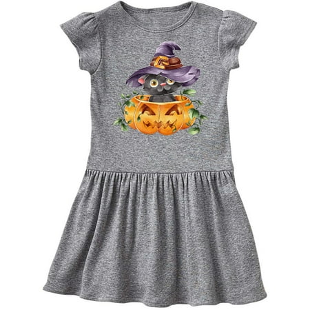 

Inktastic Halloween Kitty Gift Toddler Girl Dress