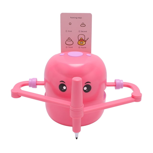 Robot de Dibujo Educativo Interactivo Para Niños, Juguete Educate Montessori, Juguete de Aprendizaje de Dibujo con 100 Tarjetas de Palabras para Niños Mayores de 5 Años