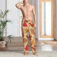thumbnail image 2 of Rateoe Autumn Animal Maple Leaves Pattern Men’s Ultra-Soft Comfy Pajama Lounge Pants Sleepwear,Comfortable Lounge Wear,lightweight Pajamas, Casual Home Wear-XX-Large, 2 of 6