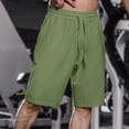 thumbnail image 2 of Yindaity Men's Gym Shorts Green,L, 2 of 4