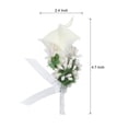 thumbnail image 2 of Alfileres de ojetes Unique Bargains lirio ojetes para Hombres Boda Ceremonia Aniversario Formal Cena Fiesta blanco, 2 of 5