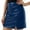 Navy, variant on Sngxgn Women High Elastic Waist Pleated Skirt Mini Swing A-line Skirts(Green,XXL)