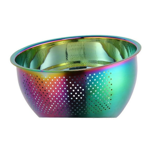 Rice Washing Bowl Stainless Steel Versatile 3-In-1 Colander and Kitchen Strainer with Side Drainers for Rice Vegetables