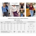 thumbnail image 6 of BTFBM Lace Deep V Neck Fitted Long Sleeve Shirts for Women | Womens Fall Fashion, Casual T Shirt, Base Layer, Basic Undershirts, Slim Fit Going Out Tops, Date Night Out Outfits, 6 of 9