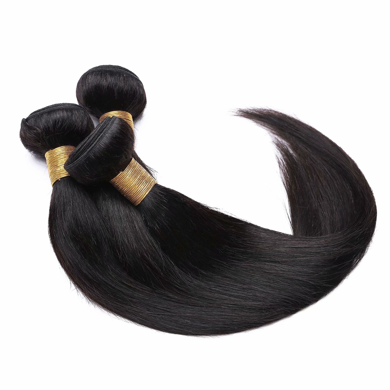 Benehair Malaysian Virgin Human Hair Extensions Weave Weft 1/3/4 Bundles Soft Straight/Body Wave Hair 8"-30" US Black