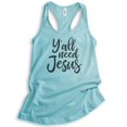 thumbnail image 1 of Y'all Need Jesus Tank Top, Ladies Racerback Tank Top, Christian Tank, Religious Tank, Jesus Tank, Cancun, XX-Large, 1 of 3
