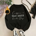 thumbnail image 4 of ShiShine Baggy Sweater for Women Sweatshirt Homebody Shirt Cozy Crewneck Fall Pullover Top, 4 of 4