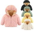 thumbnail image 2 of XBASW Toddler Baby Kids Winter Jackets Fleece Hooded Coat Elastic Cuffs Warm Outerwear for Boys Girls 18M-6Y, 2 of 9