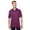 PLUM, variant on Men's Polo Shirt Performance Adult Interlock Sport Short Sleeve Shirt, Sport Royal, L