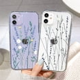 thumbnail image 5 of Funda transparente con flores para iPhone 14 Pro, iPhone 15 Pro, 13, 11, 12, 16 Pro Max, Xr, Xs Max, 7, 8 Plus, 12, 13 Mini, SE 2, 5 of 5
