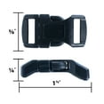 thumbnail image 2 of Paracord Planet Plastic Side Release Buckles - Many Size and Pack Options to Pick From - Multiple Colors - Easy Use with Paracord and Webbing, 2 of 2