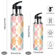 thumbnail image 2 of Yayeee 20oz Insulated Water Bottle Double Wall Stainless Steel with Flip Straw Lid, Pink Abstract Pattern, 2 of 7