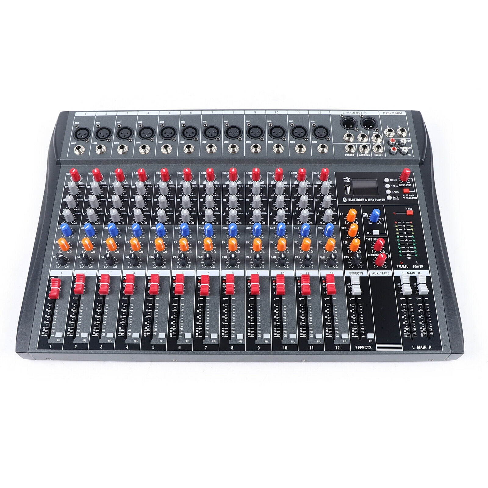 Harbinger LX12 Soundboard Console System, 12-Channel Analog Mixer