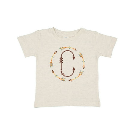 

Inktastic C Monogram Letter Tribal Wreath Gift Baby Boy or Baby Girl T-Shirt