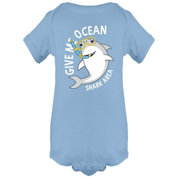 Shark Area Design Bodysuit Infant -Image by Shutterstock, 6 Months