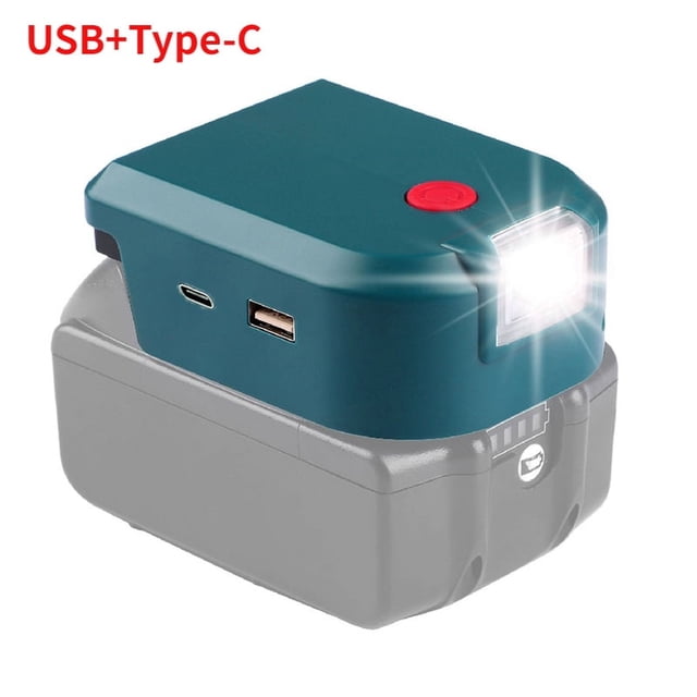 Lámpara LED de 18W para Makita para Milwaukee para Bosch para DeWalt Batería de Iones de Litio de 14.4V/18V Herramienta Eléctrica Linterna de Luz de Trabajo Portátil