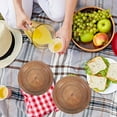 thumbnail image 2 of OUNONA 10Pcs Wood Grain Pattern Disposable Paper Plates for Multi Occasion Party and Household Use, 2 of 8