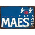 thumbnail image 1 of Letrero Hojalata Metal Maes Pils Pintura Hierro Rectangular Pared para Y Bar 40x30cm, 1 of 9
