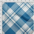 thumbnail image 4 of oneOone Cotton Poplin Twill Medium Blue Fabric Tartan Fabric For Sewing Printed Craft Fabric By The Yard 56 Inch Wide-9102, 4 of 4