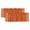 Burnt Orange, variant on 2 Pack Valances for Windows, Burnt Orange Striped Window Valances for Living Room/Bedroom/Bathroom, Farmhouse Modern Vertical Lines Light Filtering Kitchen Curtain Valance 42"W x12" L